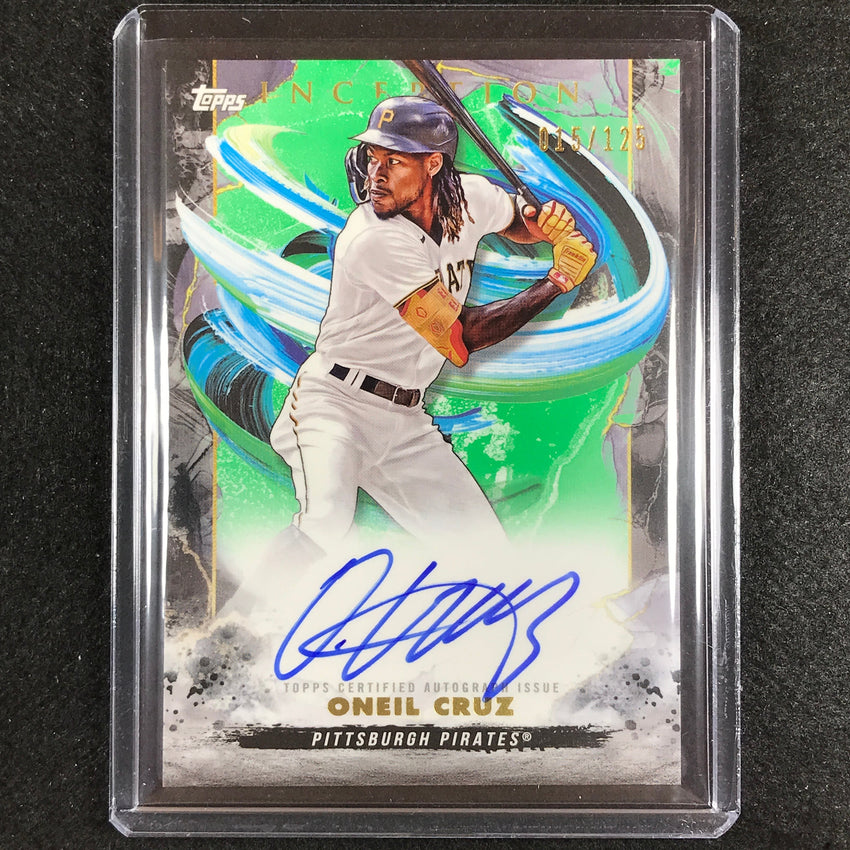 2023 Inception Oneil Cruz Rookies And Emerging Stars Auto Green 15/125