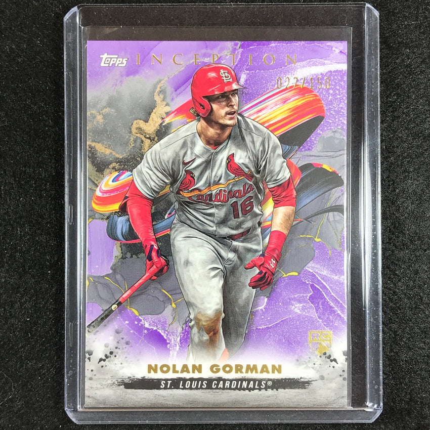 2023 Inception Nolan Gorman Rookie Base Purple 27/150