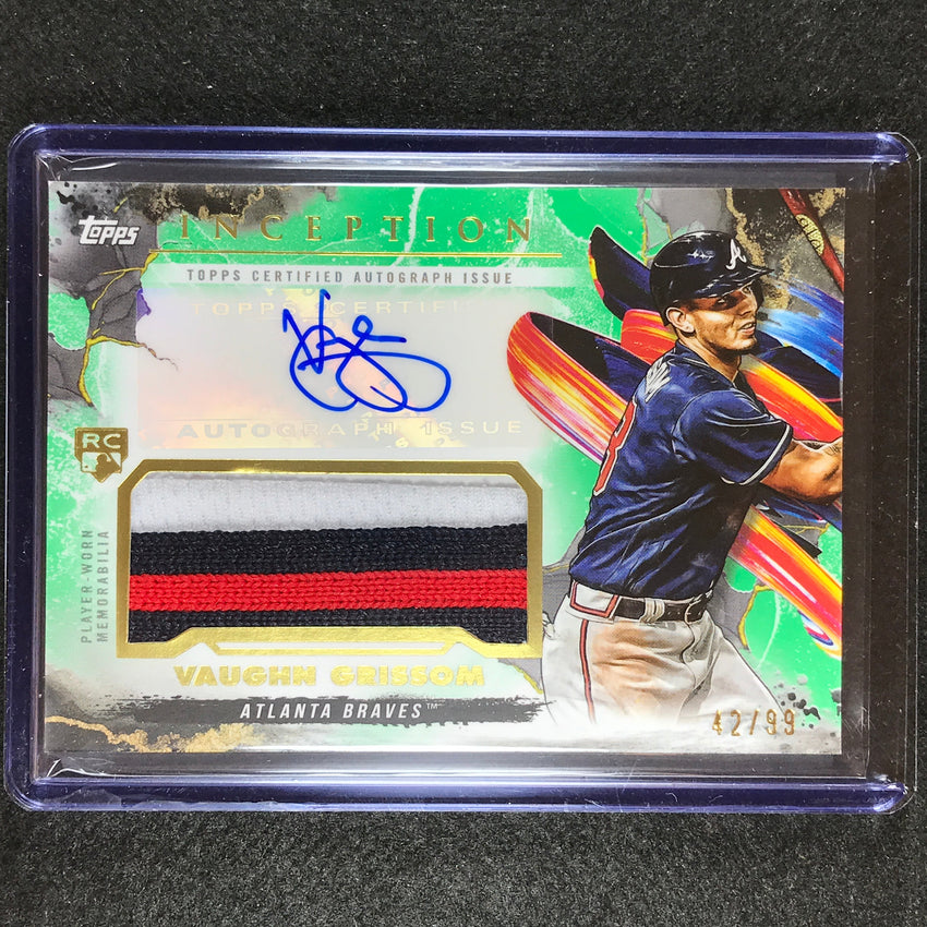 2023 Inception Vaughn Grissom Rookie Patch Auto Green 42/99