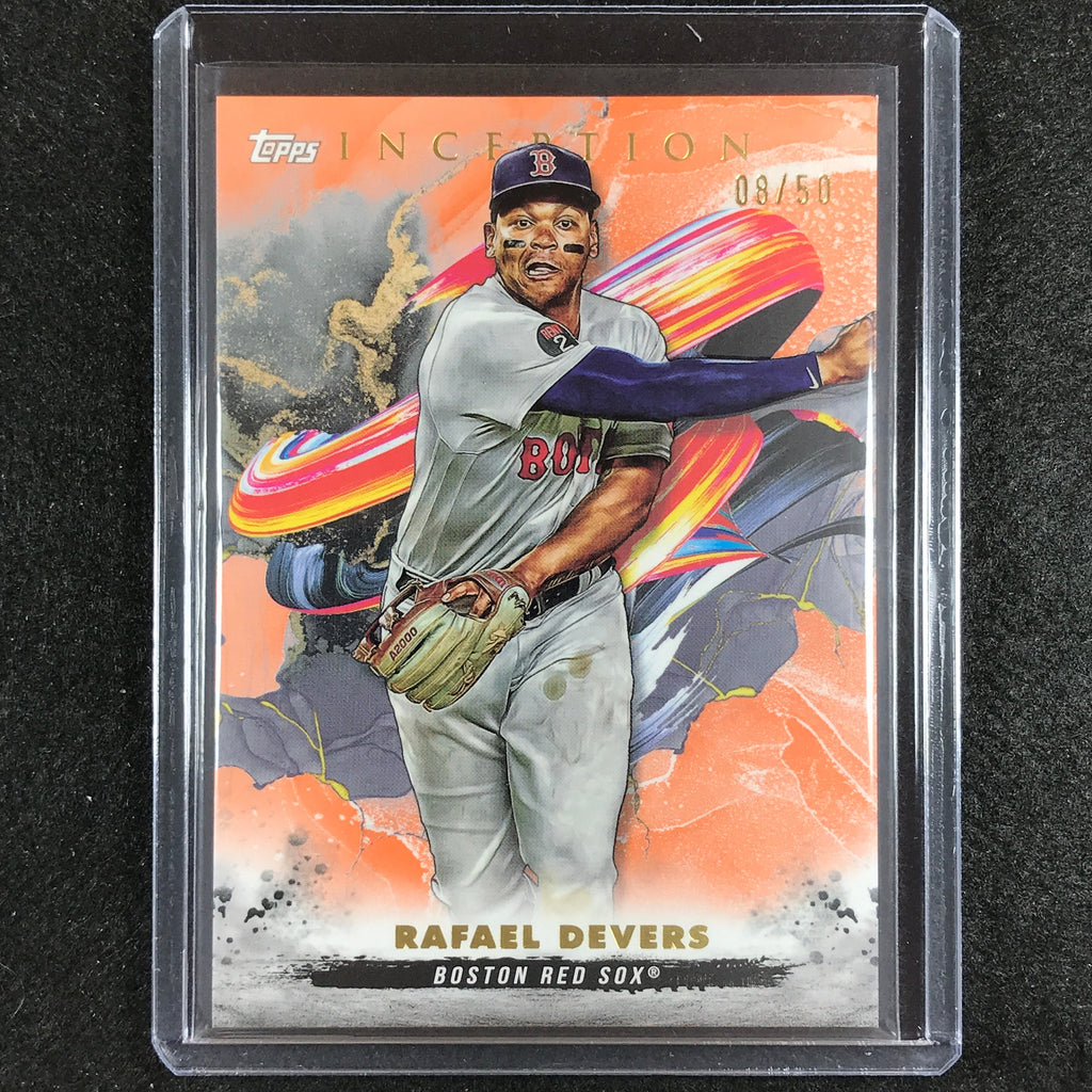 2023 Inception Rafael Devers Base Orange 8/50 – Cherry Collectables