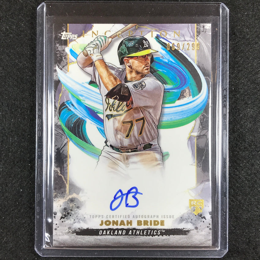 2023 Inception Jonah Bride Rookies And Emerging Stars Auto 69/299