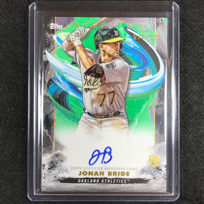 2023 Inception Jonah Bride Rookies And Emerging Stars Auto Green 70/125