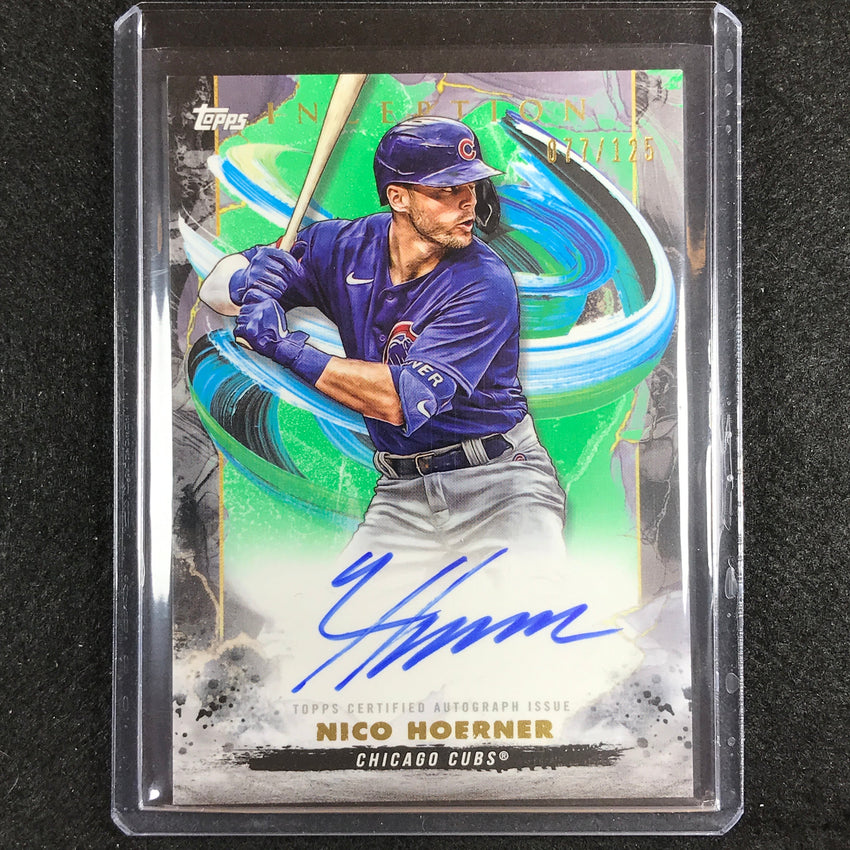 2023 Inception Nico Hoerner Rookies And Emerging Stars Auto Green 77/125