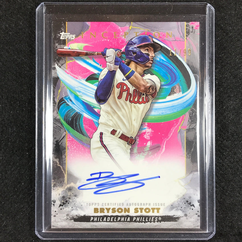 2023 Inception Bryson Stott Rookies And Emerging Stars Auto Magenta 11/99