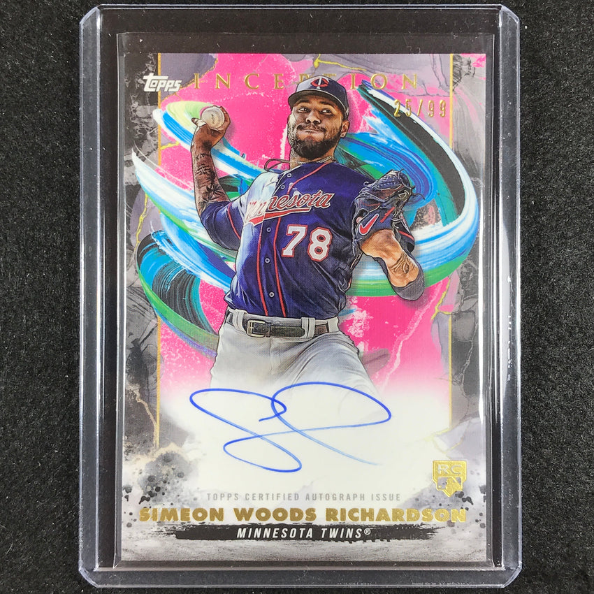 2023 Inception Simeon Woods Richardson Rookie Emerging Stars Auto Magenta 25/99