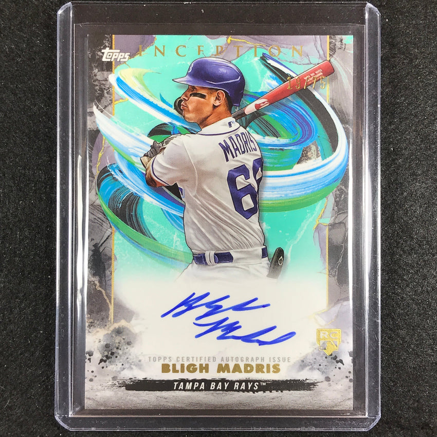 2023 Inception Bligh Madris Rookies And Emerging Stars Auto Aqua 19/75