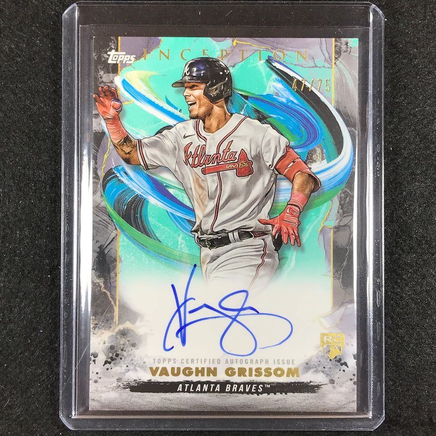 2023 Inception Vaughn Grissom Rookies And Emerging Stars Auto Aqua 47/75