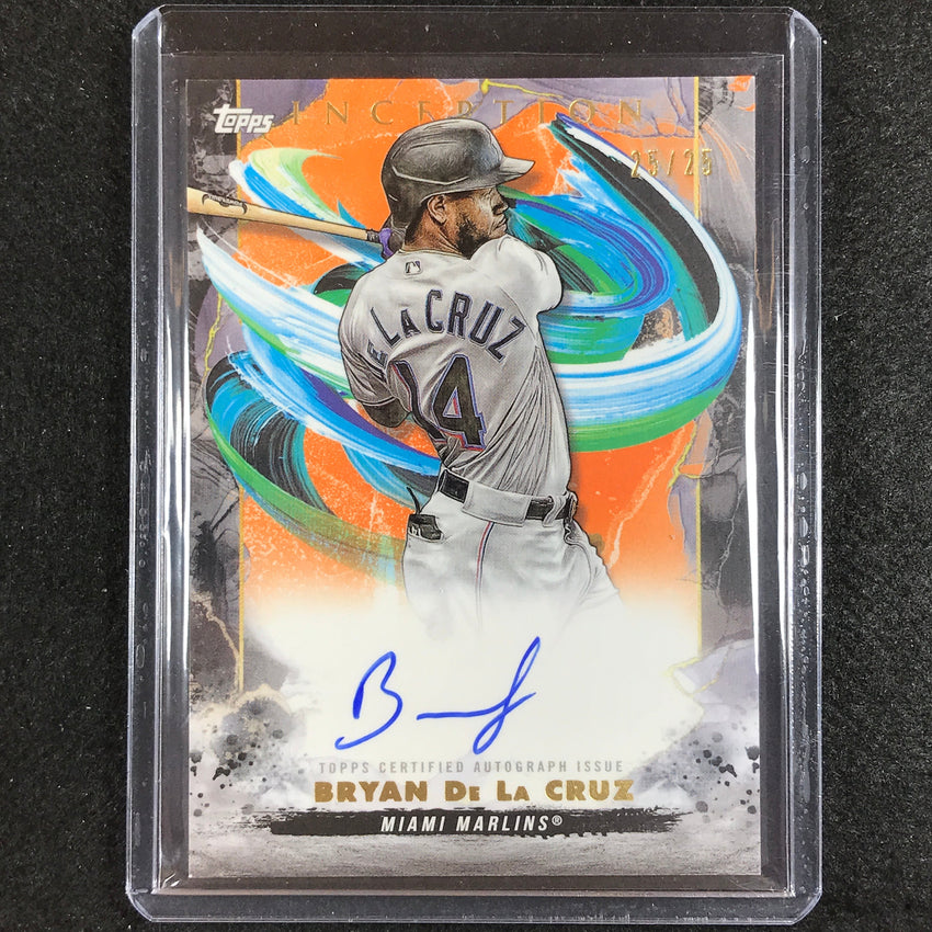 2023 Inception Bryan De La Cruz Rookies And Emerging Stars Auto Orange 25/25