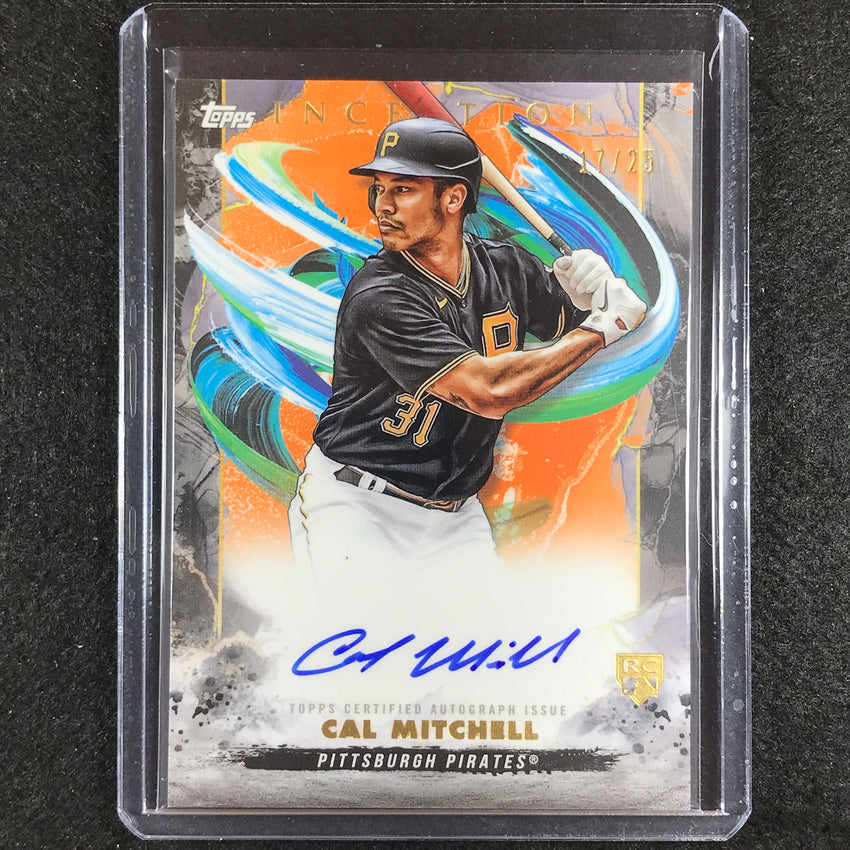 2023 Inception Cal Mitchell Rookies And Emerging Stars Auto Orange 17/25