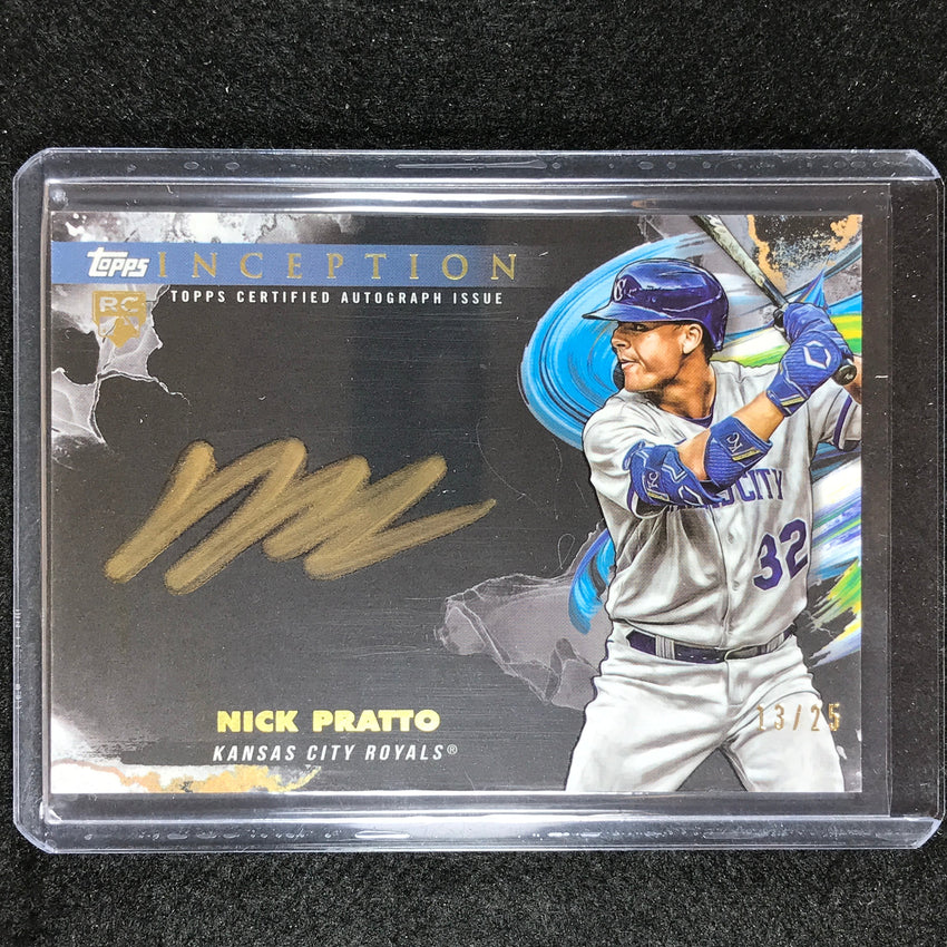 2023 Inception Nick Pratto Inception Silver Signings Auto Gold Ink 13/25