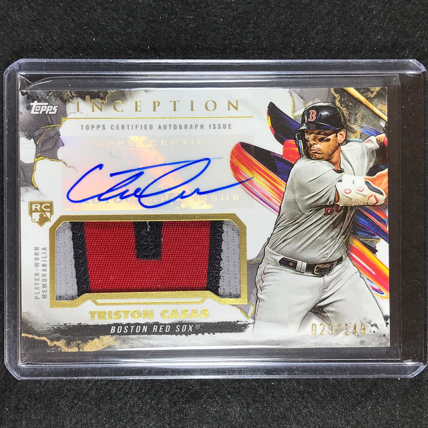 2023 Inception Triston Casas Rookie Patch Auto 29/149