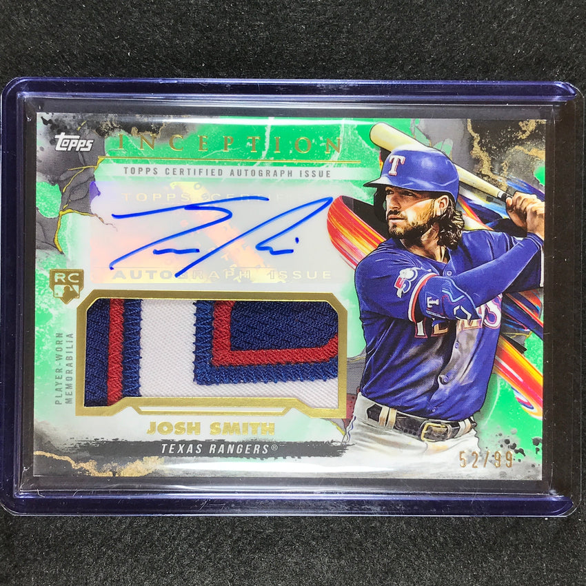 2023 Inception Josh Smith Rookie Patch Auto Green 52/99