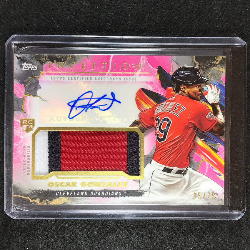 2023 Inception Oscar Gonzalez Rookie Patch Auto Magenta 25/75
