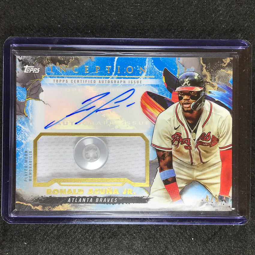 2023 Inception Ronald Acua Jr. Patch Auto Blue Buttons 4/6
