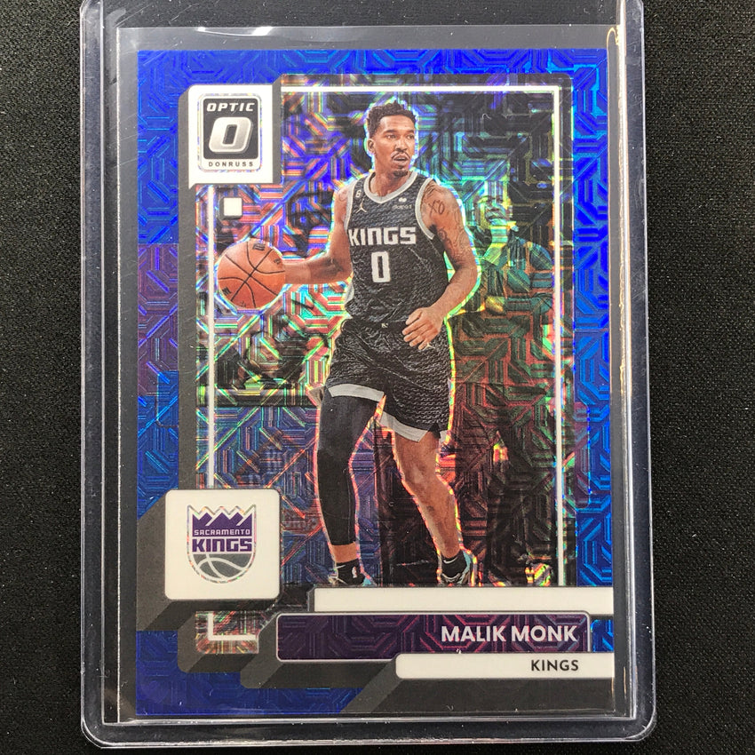 2022-23 Donruss Optic Malik Monk Choice Blue Mojo 2/24