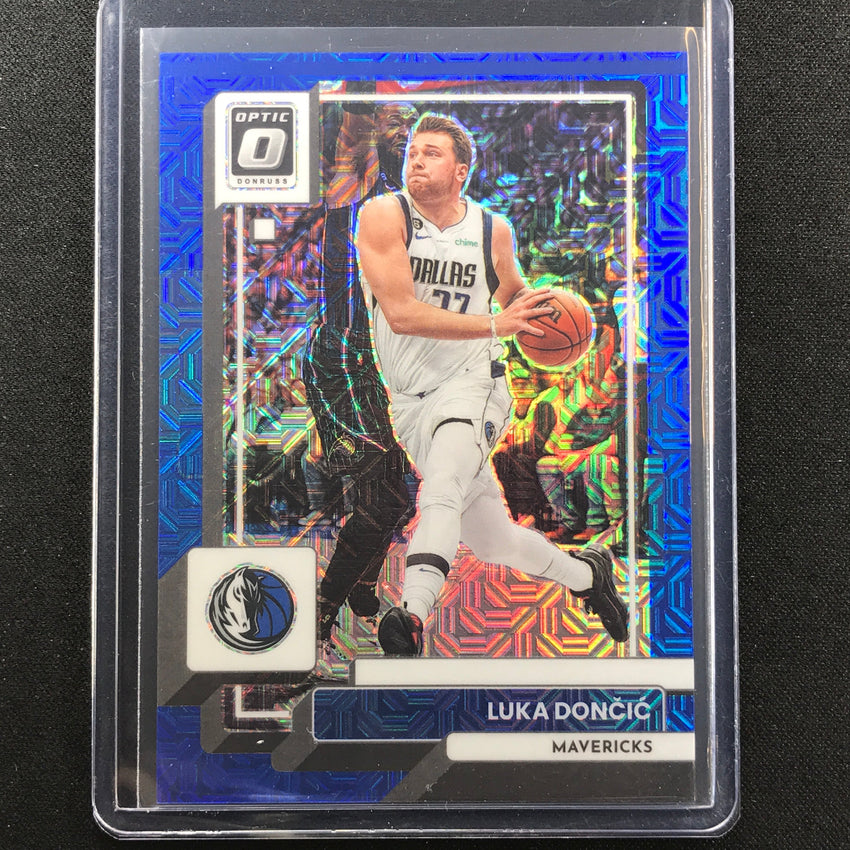 2022-23 Donruss Optic Luka Doncic Choice Blue Mojo 24/24