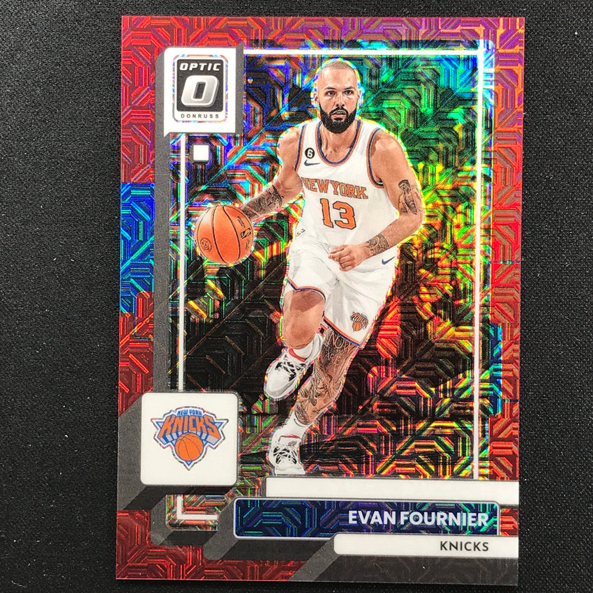 2022-23 Donruss Optic Evan Fournier Choice Red Mojo 28/88 No 33
