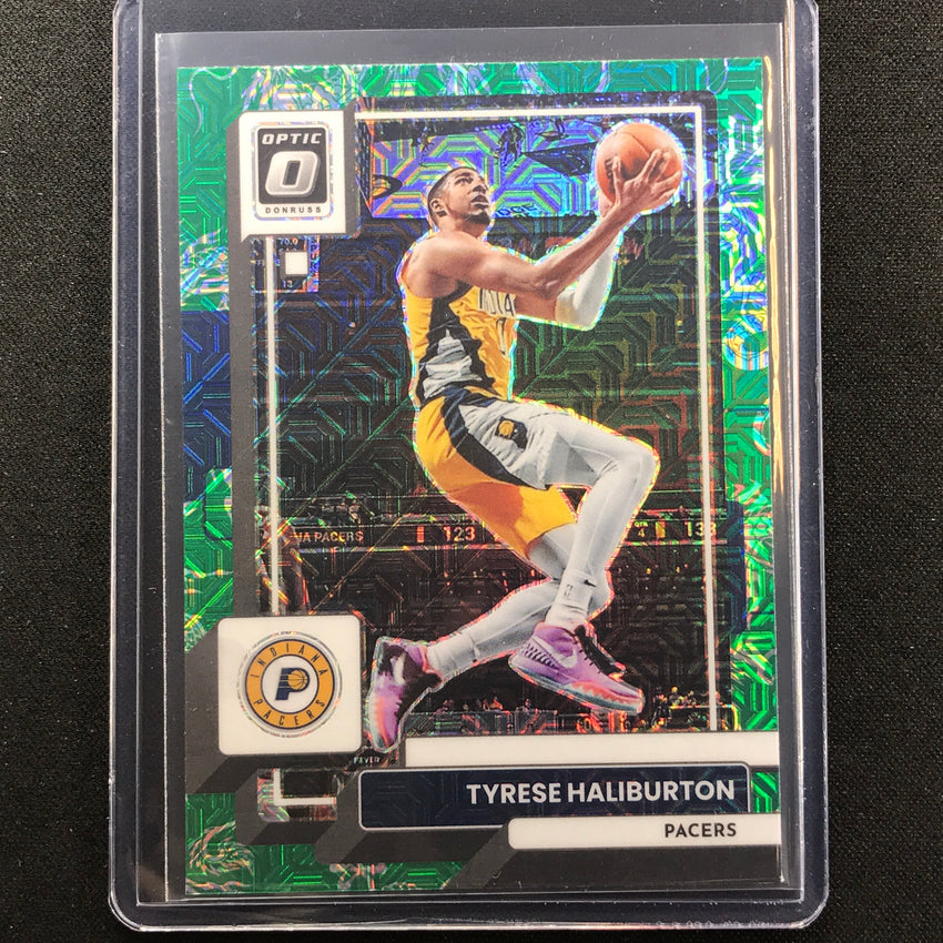 2022-23 Donruss Optic Tyrese Haliburton Choice Dragon Mojo Ssp No 99