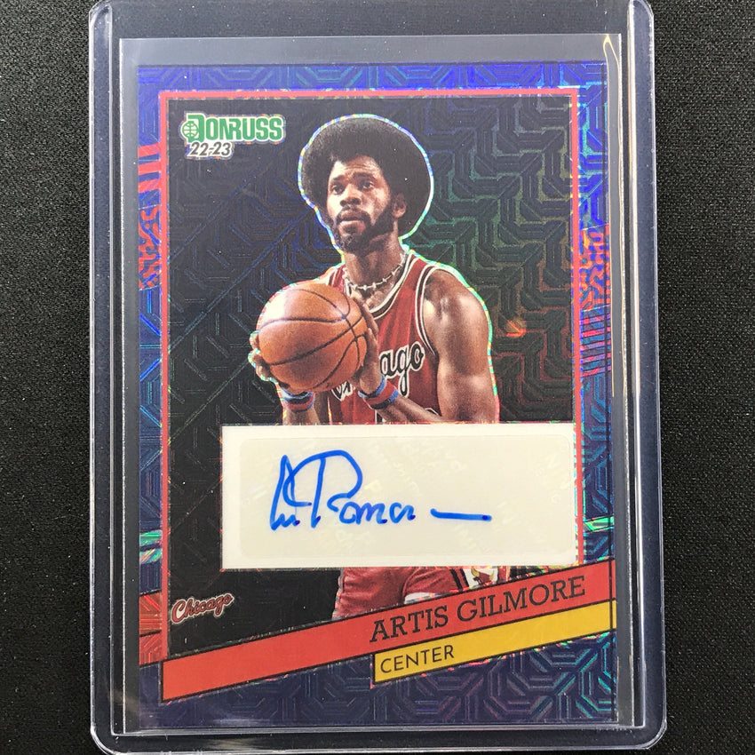 2022-23 Donruss Optic Artis Gilmore Retro Series Signatures Auto Choice Red No Agm