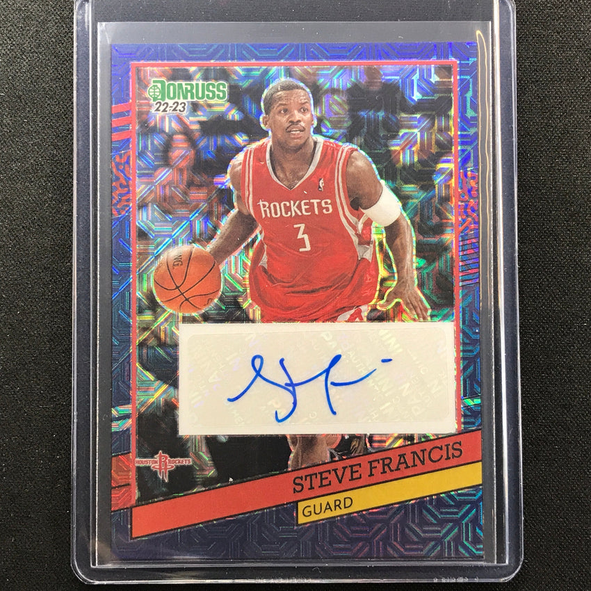 2022-23 Donruss Optic Steve Francis Retro Series Signatures Auto Choice Red No Sfr
