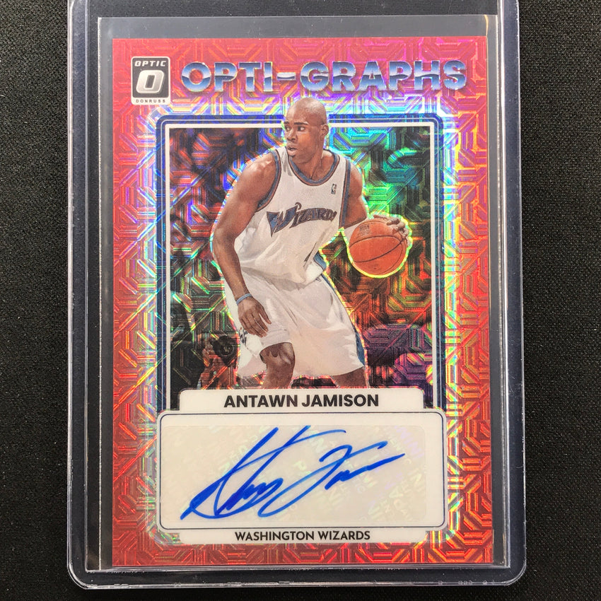 2022-23 Donruss Optic Antawn Jamison Opti-graphs Auto Choice Red No Ajm
