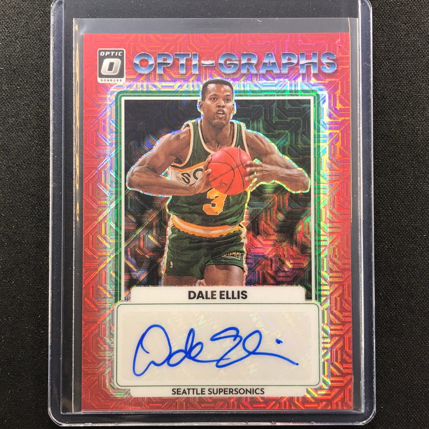 2022-23 Donruss Optic DALE ELLIS Opti-Graphs Auto Choice Red #DES