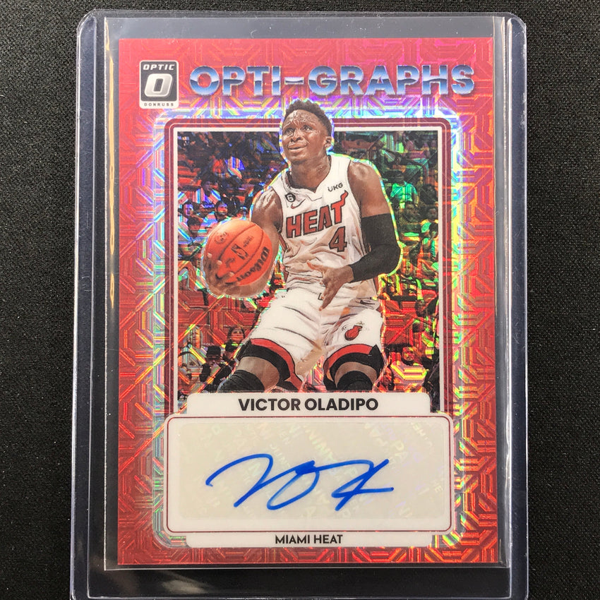 2022-23 Donruss Optic Victor Oladipo Opti-graphs Auto Choice Red No Vod