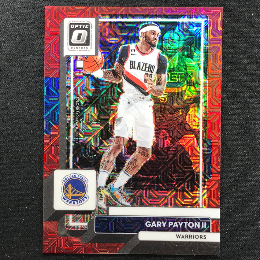 2022-23 Donruss Optic Gary Payton Ii Choice Red Mojo 32/88 No 41