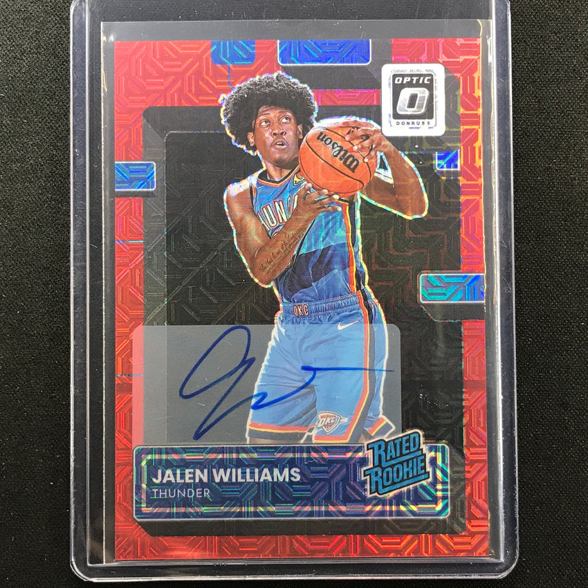 2022-23 Donruss Optic Jalen Williams Rated Rookie Signatures Auto Choice No 235
