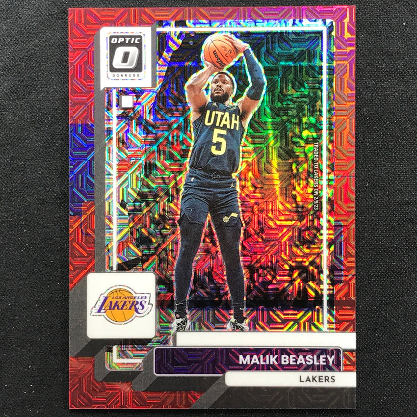 2022-23 Donruss Optic Malik Beasley Choice Red Mojo 39/88 No 66