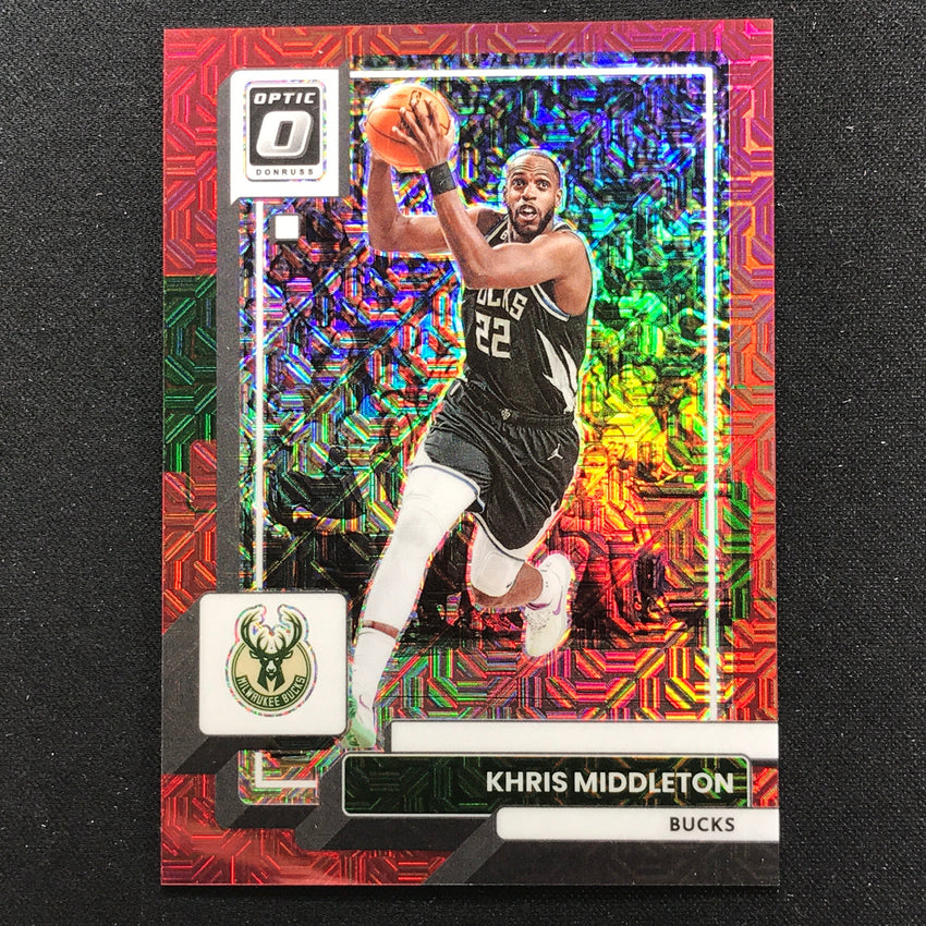 2022-23 Donruss Optic Khris Middleton Choice Red Mojo 20/88 No 82