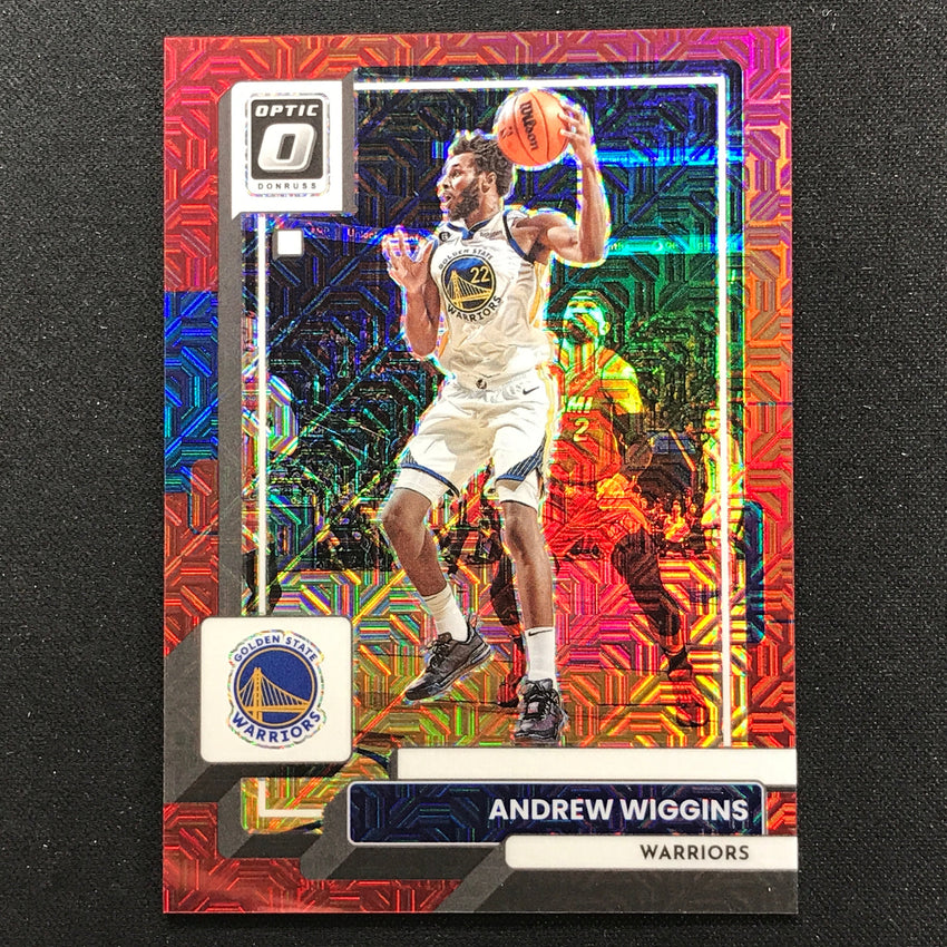 2022-23 Donruss Optic Andrew Wiggins Choice Red Mojo 6/88 No 84