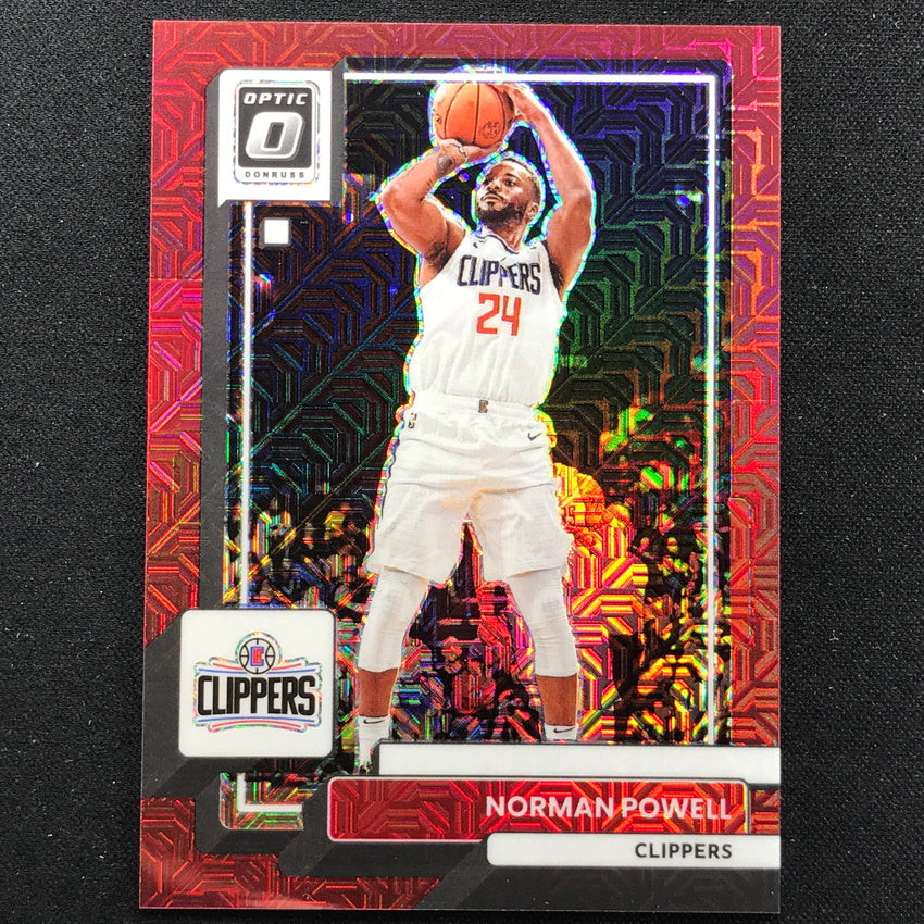 2022-23 Donruss Optic Norman Powell Choice Red Mojo 5/88 No 106