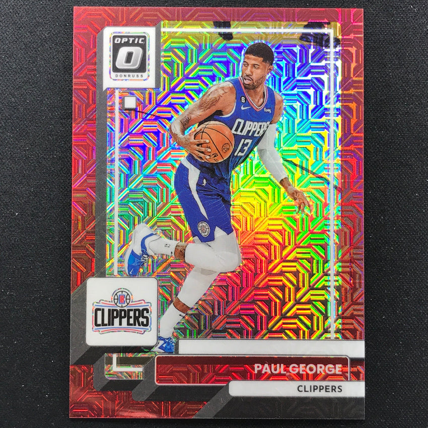 2022-23 Donruss Optic Paul George Choice Red Mojo 50/88 No 110