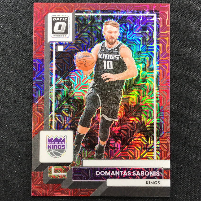 2022-23 Donruss Optic Domantas Sabonis Choice Red Mojo 20/88 No 117