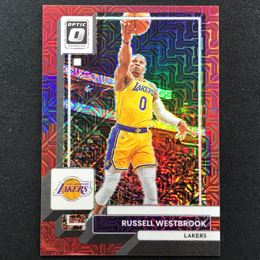 2022-23 Donruss Optic Russell Westbrook Choice Red Mojo 27/88 No 133