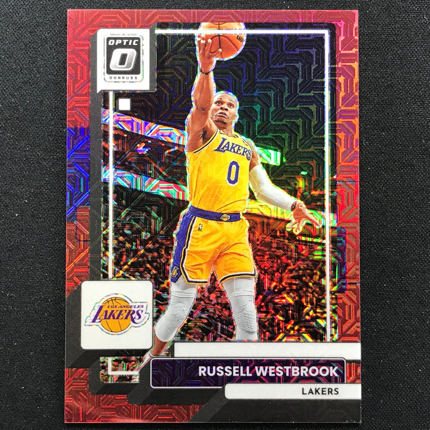2022-23 Donruss Optic Russell Westbrook Choice Red Mojo 72/88 No 133