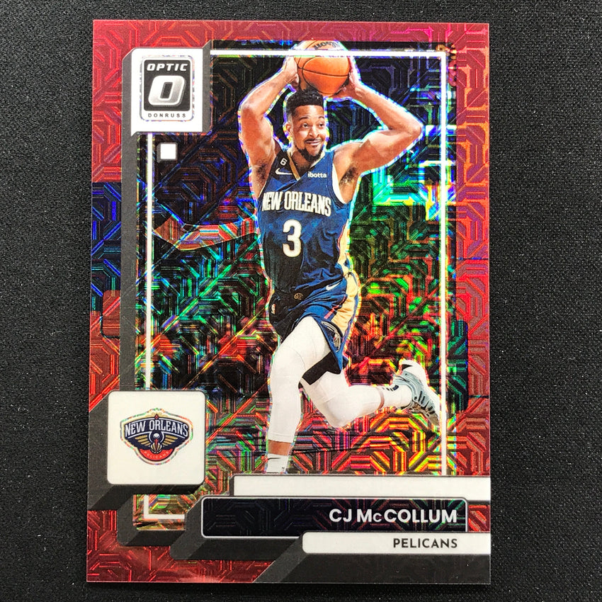 2022-23 Donruss Optic Cj Mccollum Choice Red Mojo 73/88 No 179