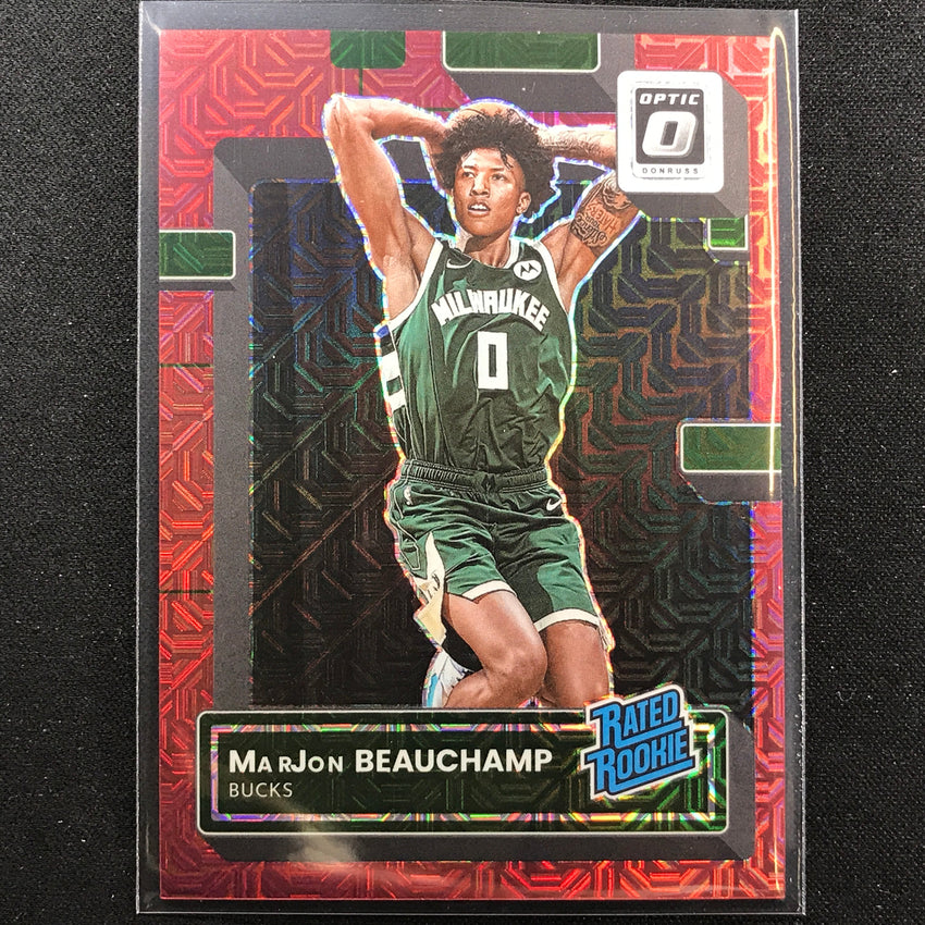 2022-23 Donruss Optic Marjon Beauchamp Rated Rookie Choice Red Mojo 61/88 No 210