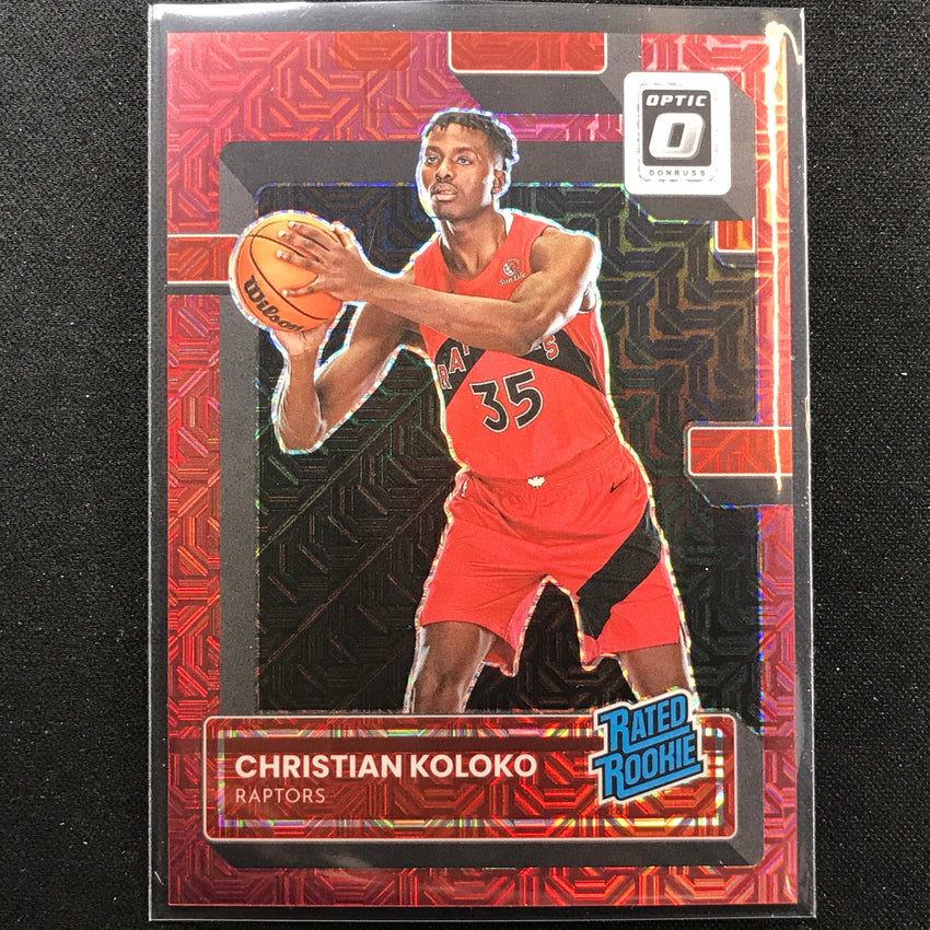 2022-23 Donruss Optic CHRISTIAN KOLOKO Rated Rookie Choice Red Mojo 40/88 #212