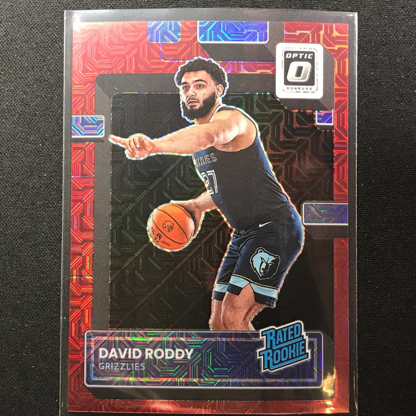 2022-23 Donruss Optic David Roddy Rated Rookie Choice Red Mojo 65/88 No 225