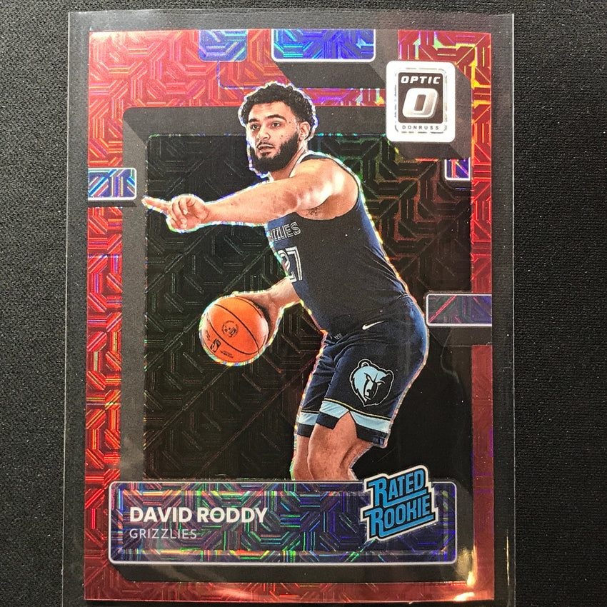 2022-23 Donruss Optic David Roddy Rated Rookie Choice Red Mojo 75/88 No 225