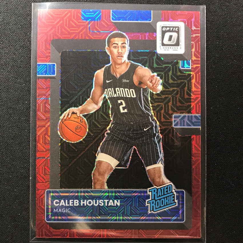 2022-23 Donruss Optic CALEB HOUSTAN Rated Rookie Choice Red Mojo 73/88 #229