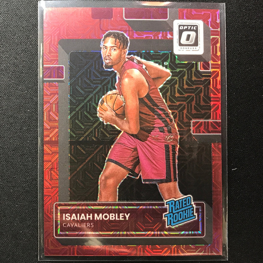 2022-23 Donruss Optic Isaiah Mobley Rated Rookie Choice Red Mojo 52/88 No 237