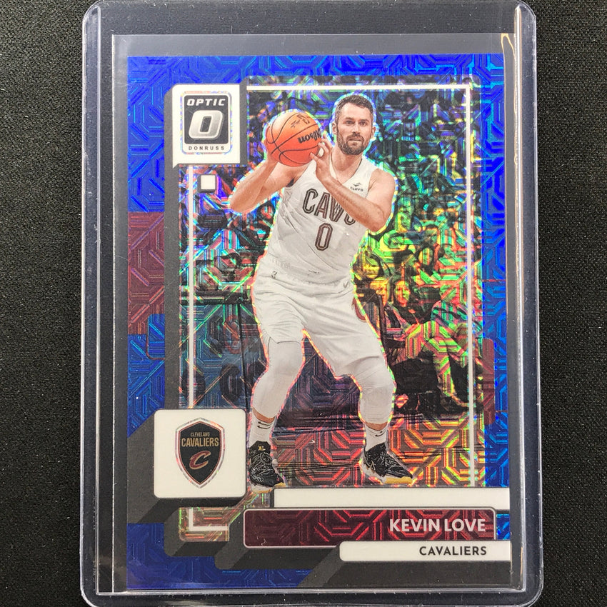 2022-23 Donruss Optic Kevin Love Choice Blue Mojo 21/24