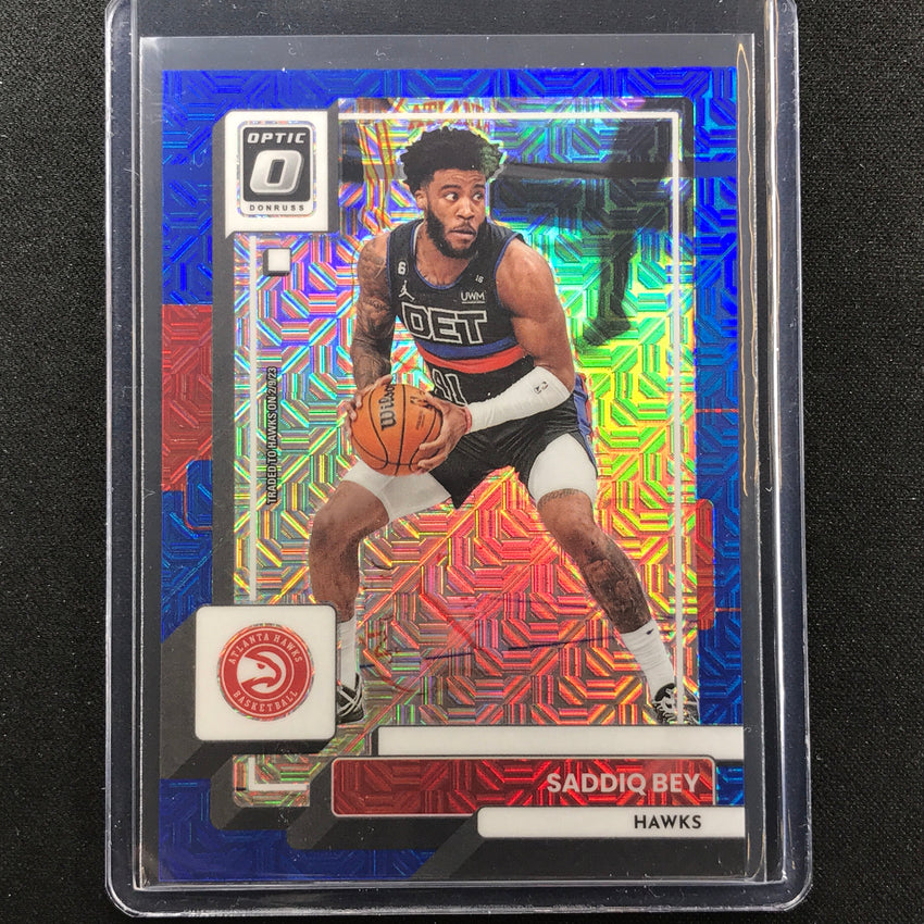 2022-23 Donruss Optic Saddiq Bey Choice Blue Mojo 3/24