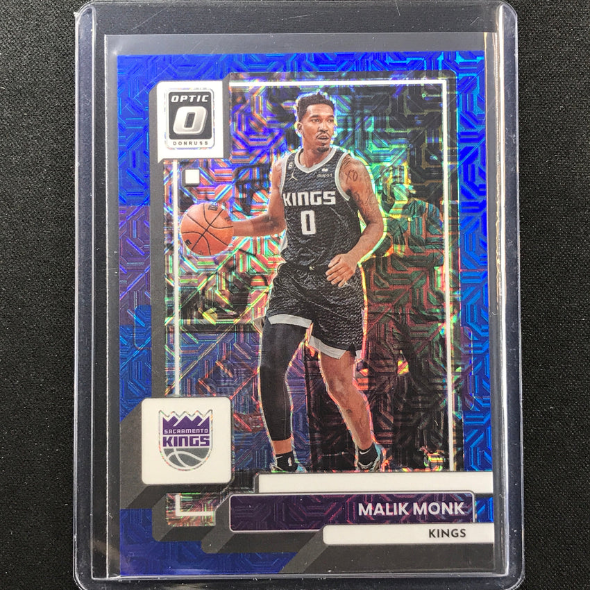 2022-23 Donruss Optic Malik Monk Choice Blue Mojo 1/24