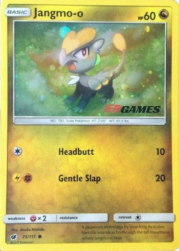 [COSMOS HOLO] Jangmo-o - 75/111 - EB Games Exclusive Stamp Promo