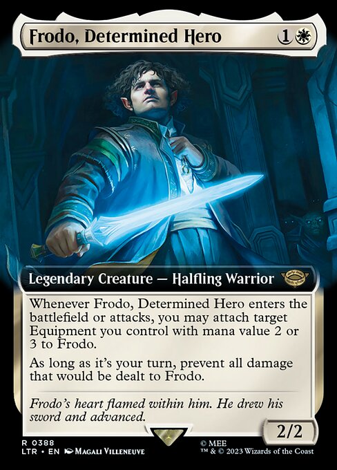 EXTENDED Frodo, Determined Hero #388  - Rare Lord of the Rings: Tales of Middle-Earth