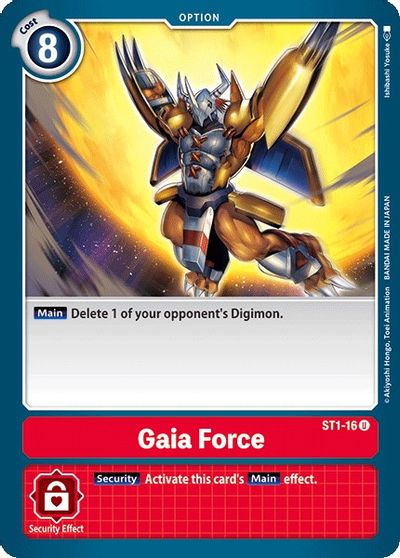 Gaia Force St1-16 Digimon Starter Deck Gaia Red